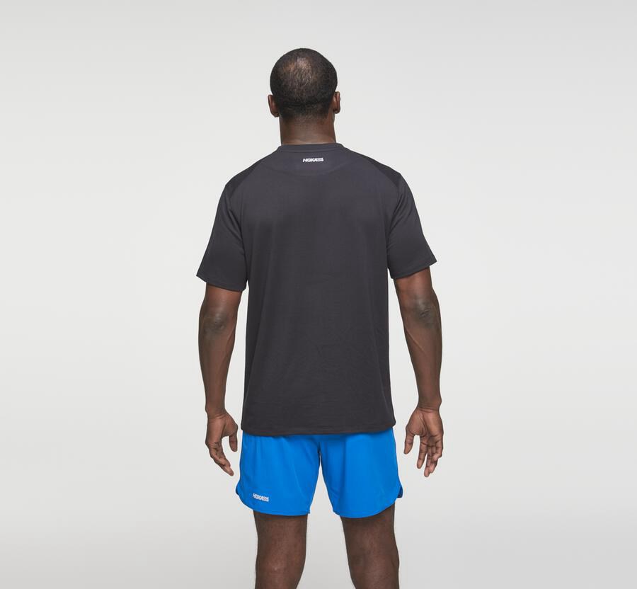 Hoka One One Tee Mens Black - Lifestyle - 23789LSTM